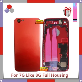 

AAA For iphone 7 7G 7Plus Like 8 8P Back Middle Frame Chassis Full Housing Assembly Battery Cover Door Rear with Flex Cable