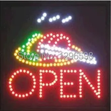 Прямая графика 19x19 дюймов ресторанный магазин открытая неоновая вывеска СИД