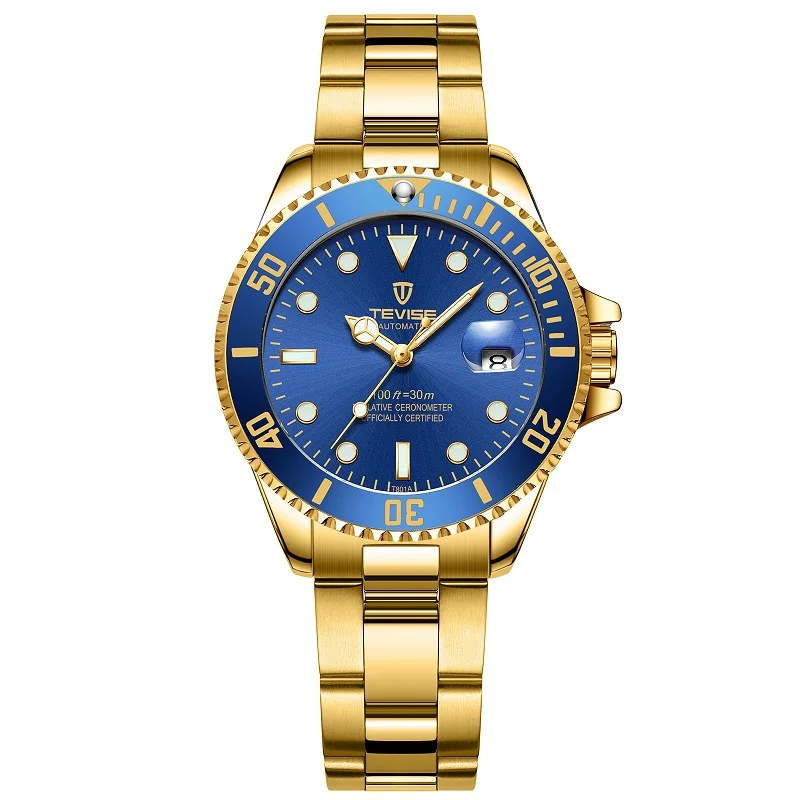Women Watches TEVISE T801 Automatic Watch Woman Rotatable Case Montre Femme Mechanical Wristwatches With Watchband Fix Tool (12)