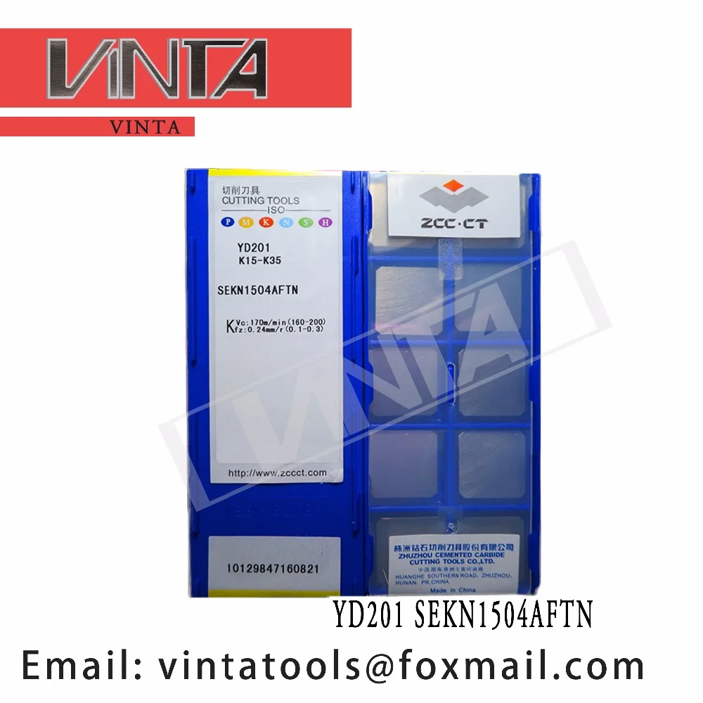 

high quality 10pcs/lots YD201 YBG302 SEKN1504AFTN cnc carbide milling inserts