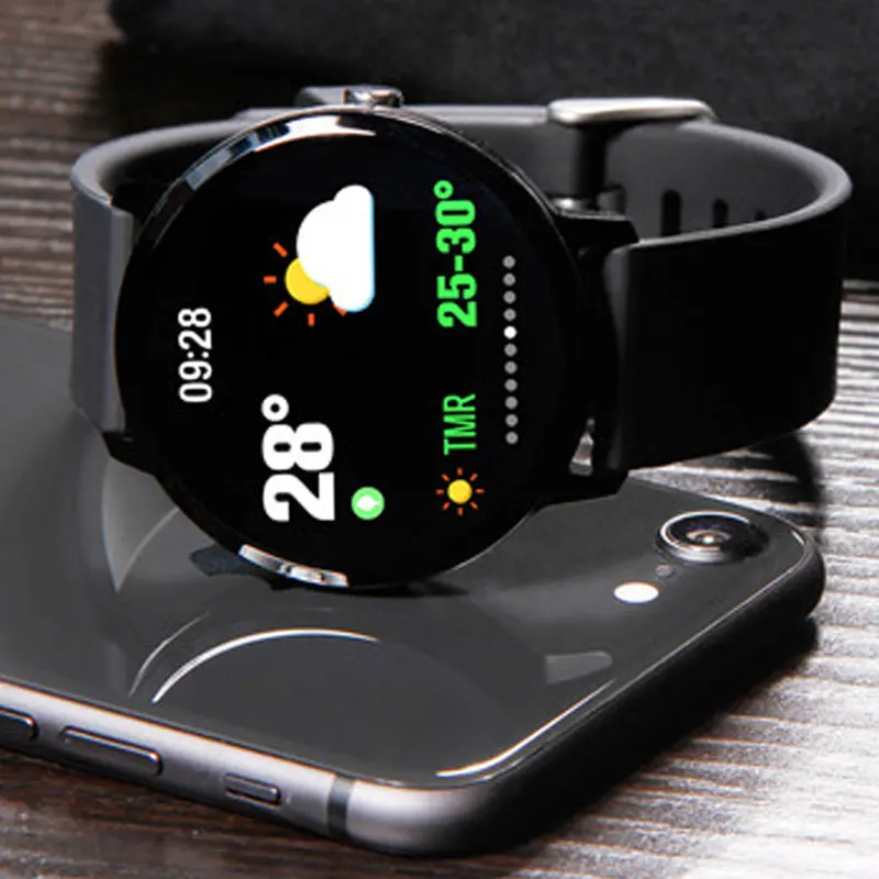 1.3 inch V11 Sports Smart Watch Color Weather IP67 Waterproof Call/Message Reminder Heart Rate Monitor Blood Pressure SmartWatch