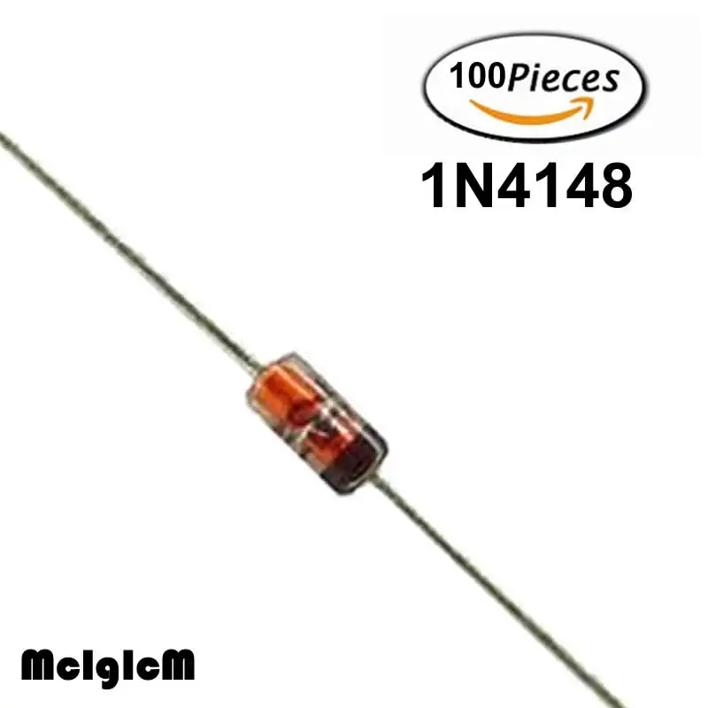 

MCIGICM 100PCS do-35 1N4148 IN4148 High-speed switching diodes