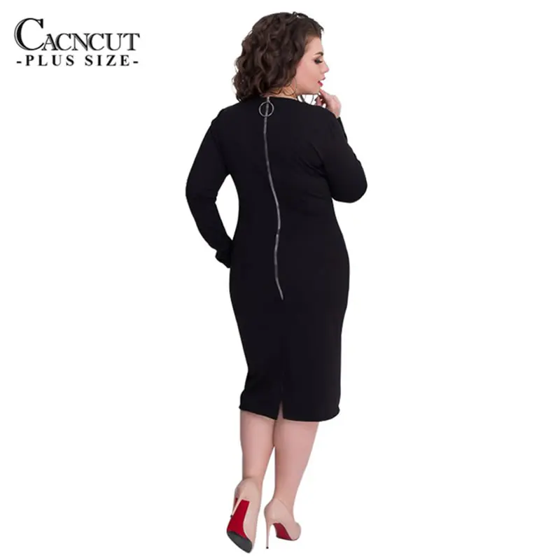 Tanie 6XL 2019 jesienno zimowa Plus rozmiar sukienki damskie duże duże rozmiary sukienka sukienka ołówkowa elegancka odzież bodycorn Vestidos z długim rękawem