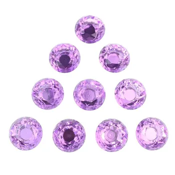 

30mm Purple Crystal Glass Diamond Plated Door Knobs Handles Cabinet Drawer knobs + Screw Door Wardrobe Hardware