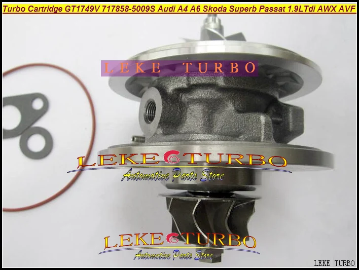 Turbo CHRA Cartridge GT1749V 717858-0005 717858-5009S For Audi A4 A6 Skoda Superb Passat 1.9L Tdi AWX AVF130HP (5)