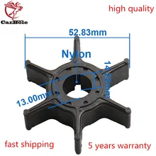 CARBOLE 2 Cylinders outboard 63V-44352-01-00 Outboard Motors water pump Impeller for Yamaha 8HP 9.9HP 15HP 20HP 13