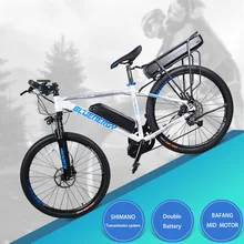 26-дюймовый Электрический велосипед 48V750w/1000W bafang середины мотор 48В 27.5ah двойной литиевая батарея электрический горный велосипед 850c ЖК-дисплей 60 км/ч