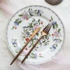 Bone Porcelain Western Dinner Plate Creative Steak Flat Plate Tableware Ceramic Plate Household Hotel Place Platform Inter-disc ► Photo 2/5