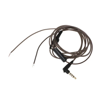 

1.2m With Mic DIY Earphone Cable High Quality Replacement Cable Wire For Repair Upgrade Headphones Earphone With Mic