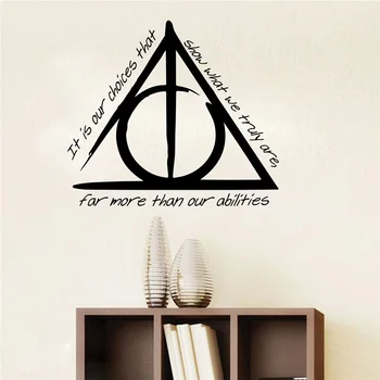 

Potter Our Choices Quote Wall Decal Potter Decals,Inspirational Motivational Quote vinyl Sticker HP16