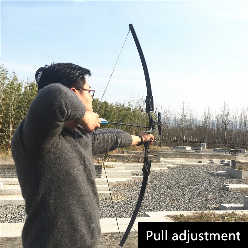

Professional 18-40Lbs Pull Adjustable Straight Bow Shooting Hunting Set Recurve Bow Straight Bow & Arrow