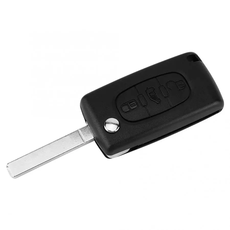 Чехол для ключей для автомобиля 3 кнопки автомобиля дистанционного брелока чехол Защитный чехол оболочка подходит для peugeot Citroen автомобилей