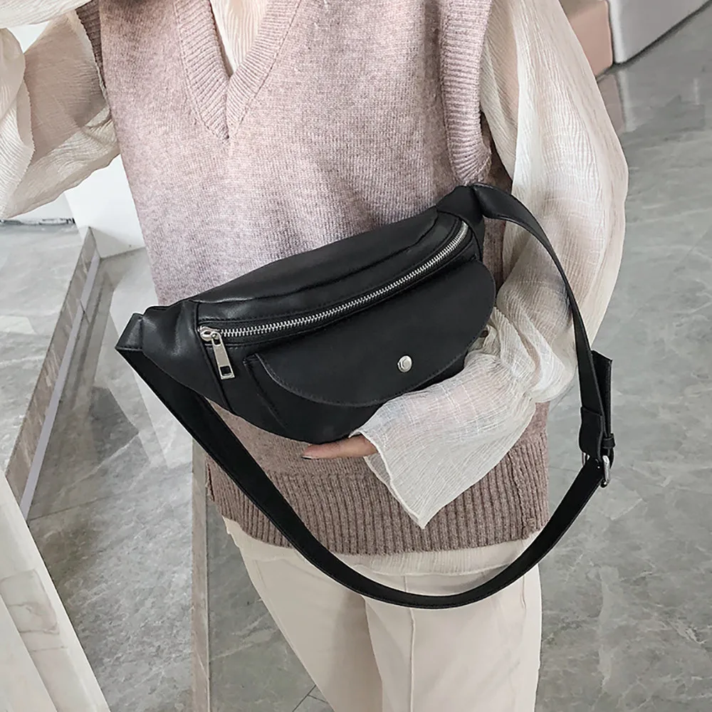 Повседневная женская маленькая поясная сумка, простая карманная сумка, универсальная сумка через плечо, женская сумка-мессенджер