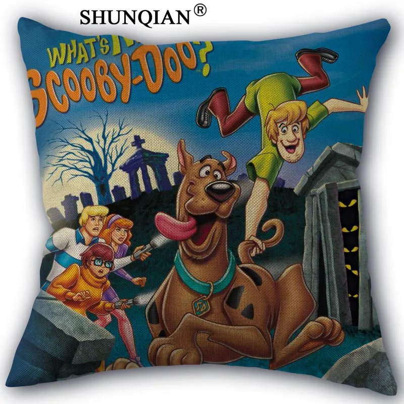 Заказная наволочка для подушки Scooby Doo домашний текстиль квадратная 45X45 см декоративное хлопковое белье декоративная Свадебные наволочки