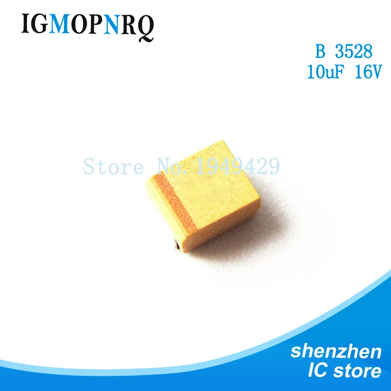 10pcs B 3528 10uF 16V SMD tantalum capacitor | Электронные компоненты и принадлежности