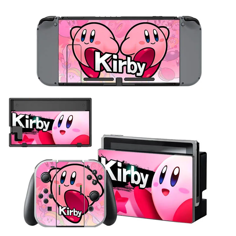 Виниловые наклейки на кожу Кирби наклейка крышка для консольный переключатель Nintendo и Joy-Con