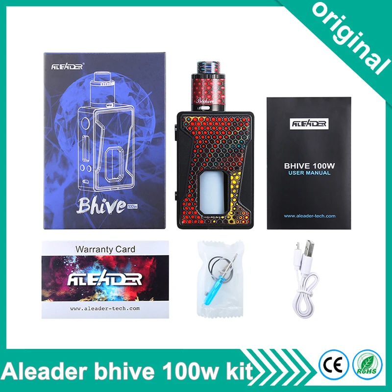 Оригинал Aleader Bhive 100 Вт BF sqounker mod комплект Смола набор с электронной сигаретой
