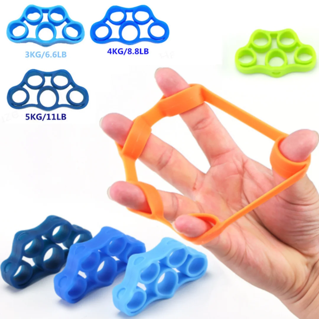 

Finger Gripper Resistance Bands Silicone Finger Stretcher Hand Exerciser Grip Strength Wrist Exercise Trainer Fitness Equipment