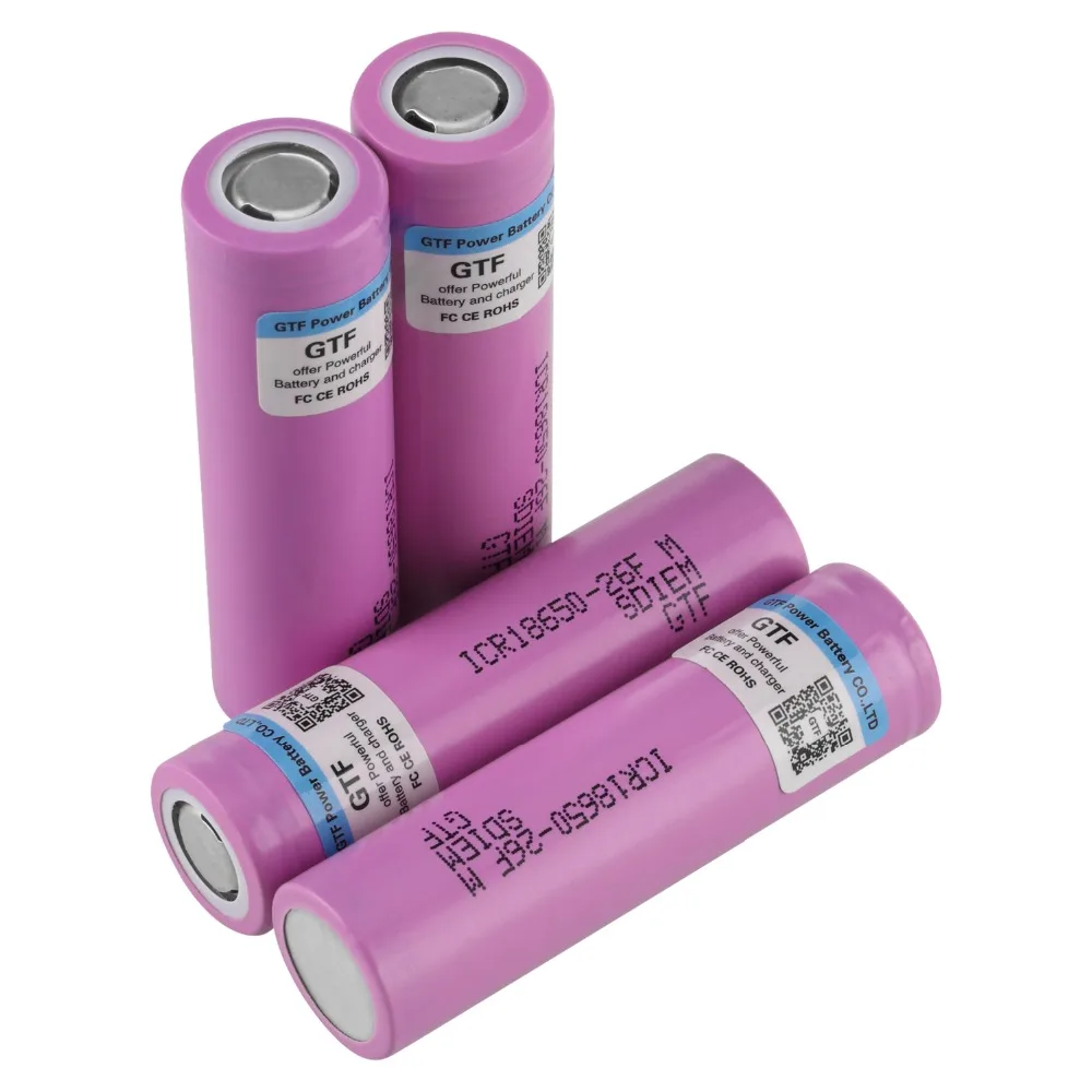 

1-10pcs 18650 Battery 2600mAh 3.7V ICR18650-26F Rechargeable Li-ion batteries 18650 Torch Power Bank Microphone Laptop Real Cell