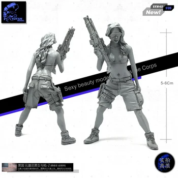 

1/35 American Bikini Beauty Gun Gun Soldier Model YFM-02