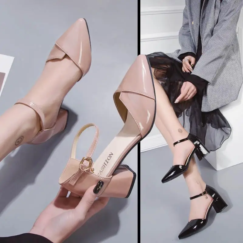 Г., Популярные Модные новейшие женские туфли-лодочки на высоком каблуке пикантная Летняя обувь удобные женские босоножки на платформе, на толстом каблуке, розового, золотого цвета - Цвет: 0410 Pink