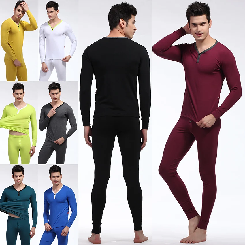 Aliexpress.com : Buy New Style men thermal underwear doublet + men's ...