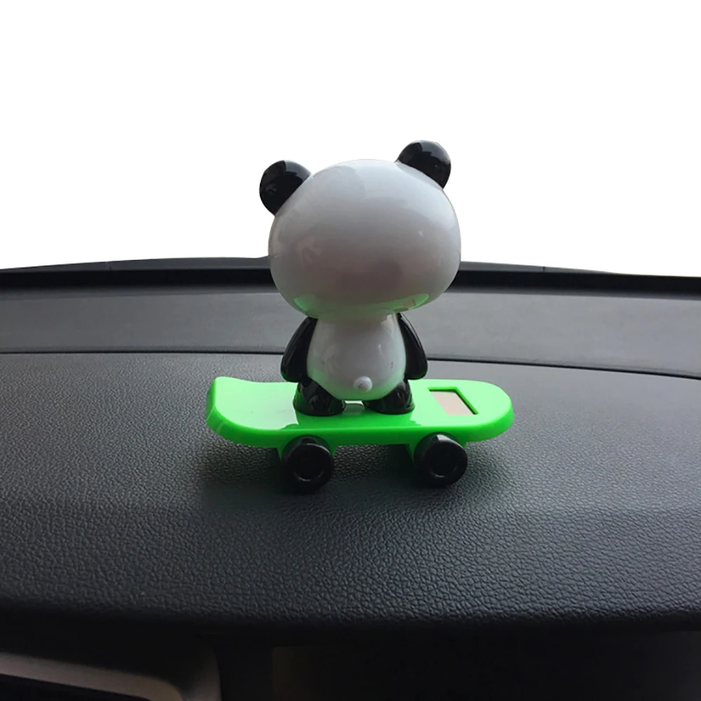 Милый солнечный автомобиль приборной панели домашний стол Декор Танцующая панда качающаяся игрушка подарок