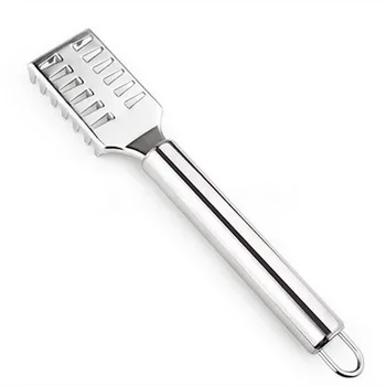 

DHL 500pcs high quality Stainless steel Practical Skin Fish shaver Cleaning Tool Brush Scales scraper Peeler Remover Kitchenware
