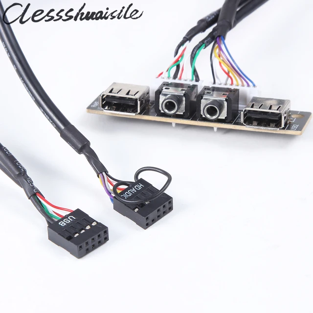 pc computer case pcb front panel usb 2 0 audio port mic earphone Female Audio Jack Wiring pc computer case pcb front panel usb 2 0 audio port mic earphone cable motherboard connection cable