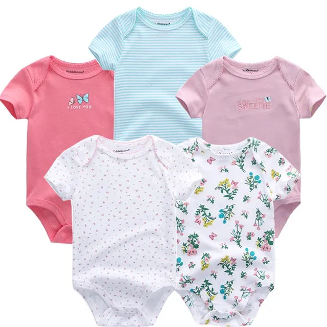 5 шт./лот, Детский комбинезон с короткими рукавами, комплект летней одежды для мальчиков, одежда для маленьких мальчиков 0-3,3-6,6-9,-12 месяцев, комбинезон для новорожденных - Цвет: BDS5067
