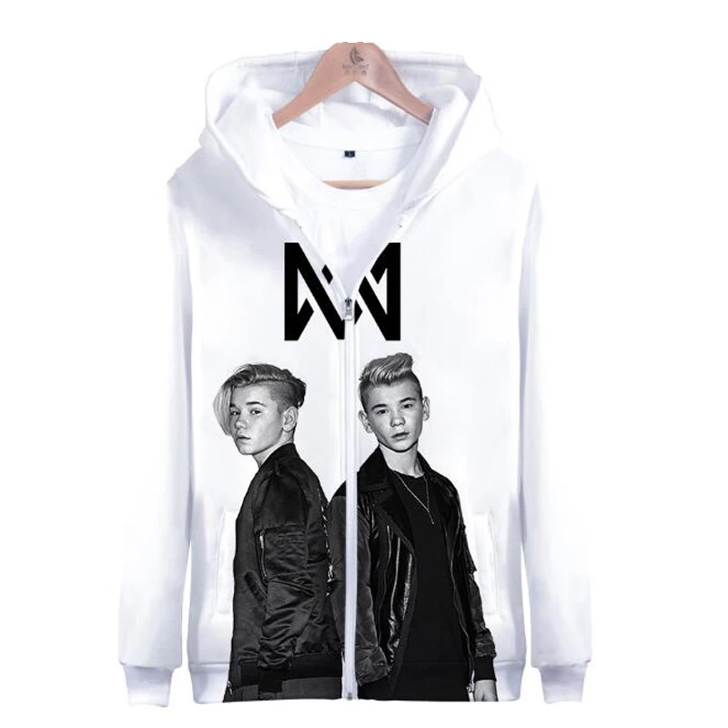  Moletom Marcus and Martinus 3D Print Women/Men Hoodies Sweatshirts Hip Hop Long Sleeve Hooded Zippe