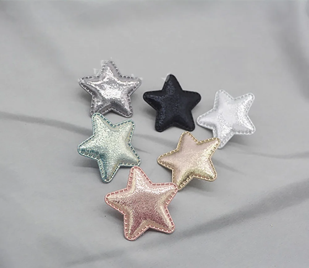 

Shiny Star Padded Patches for Clothes, Sewing Supplies Decoration, Sew-on, Powder, 4.5cm, 30Pcs Lot