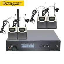 Betagear профессиональный аудио сценический в ухо монитор Беспроводной L560 4 Приемник IEM Uhf беспроводной передатчик звука и микрофона