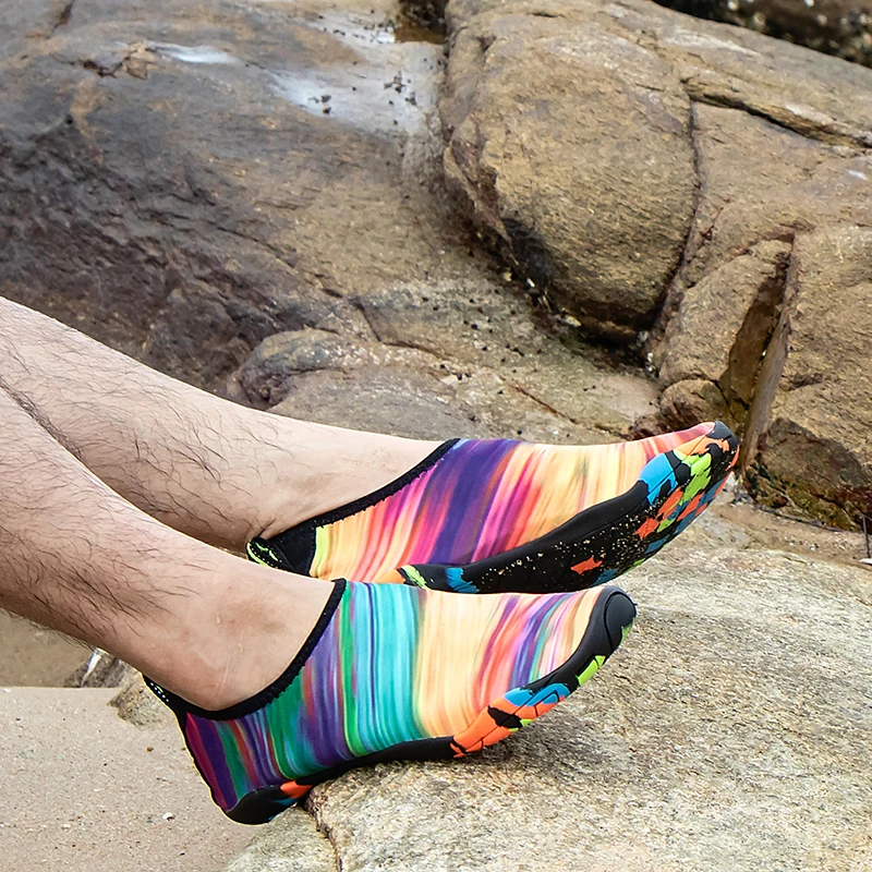 أحذية ماء الرجال النساء أكوا أحذية في الهواء الطلق أحذية الشاطئ زائد حجم بيرفوت رياضة الصيد سباحة متعددة الوظائف الأحذية