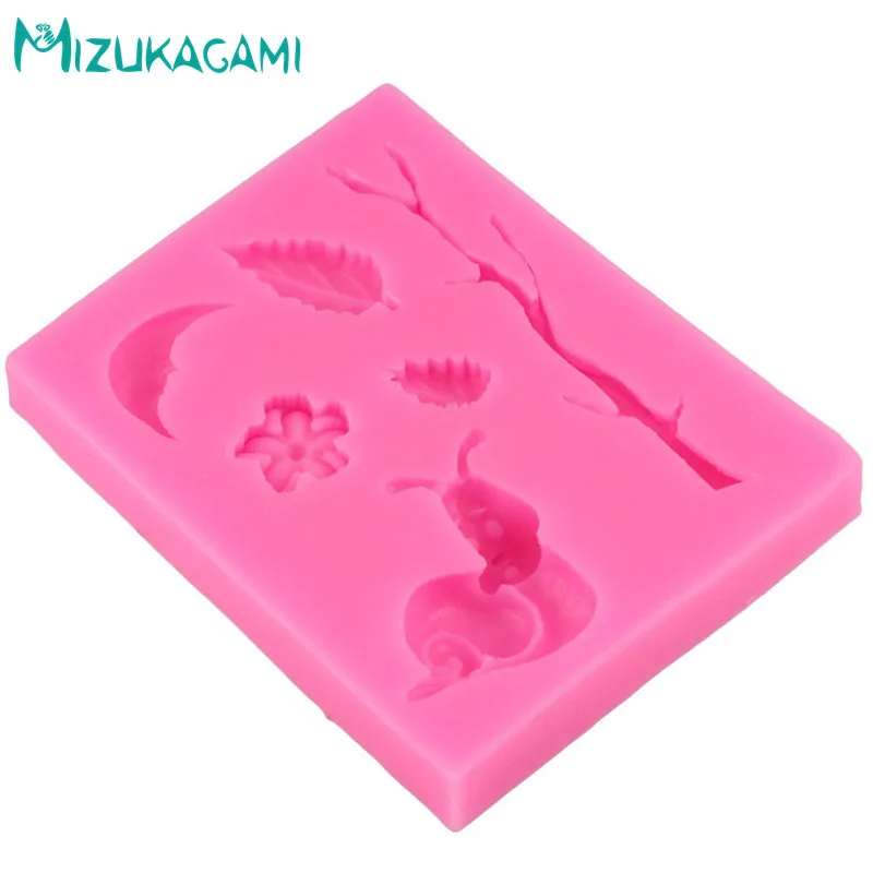 New Snail Shape Chocolate Silicone Mold Leaf Cake Decoration Tool Candy Pudding Kitchen Baking Tools MJ-01615 | Дом и сад