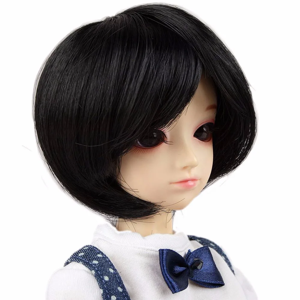 BJD DIY Doll Wig Light Gray Hair 7-8" 17-20cm for 1/4 DOD SD Dollfie Making