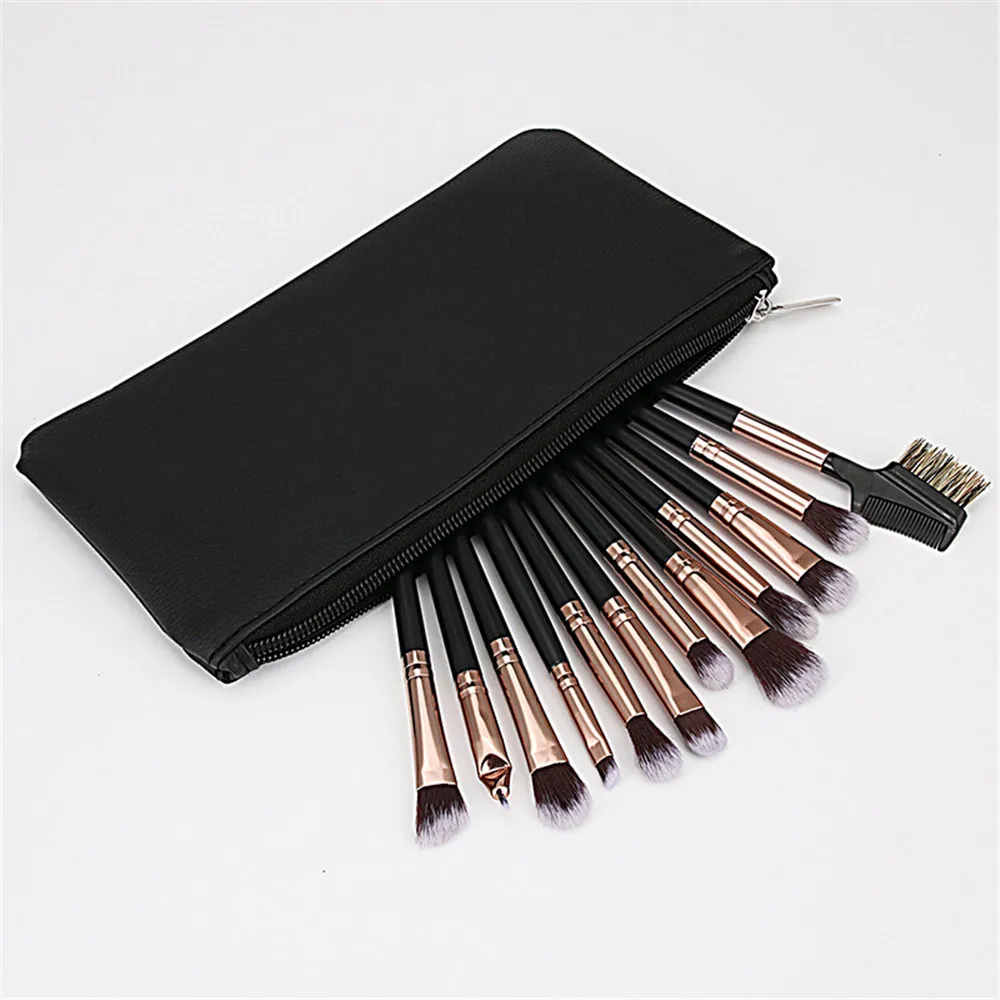

1Set Eye Makeup Brushes Set With Makeup Bag Eye Shadow Blending Eyeliner Eyelash Eyebrow Brushes