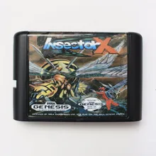 Insector X 16 бит MD карточная игра для sega Mega Drive для Genesis