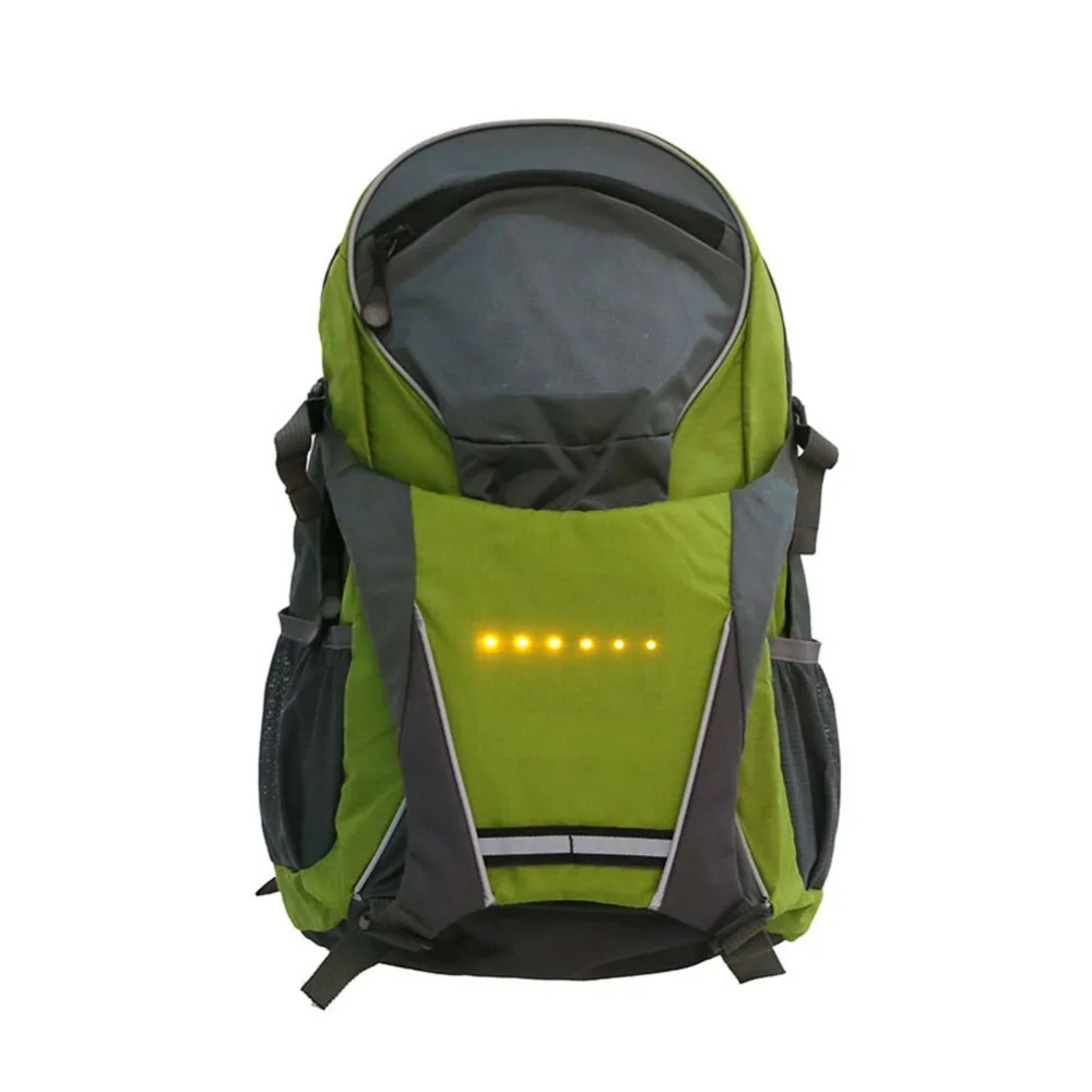 18L светодиодный рюкзак беспроводной пульт дистанционного управления поворотный предупреждающий сигнал лампа спортивная сумка USB