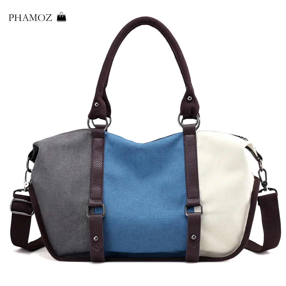 

Handbags Women Canvas High Capacity Luxury Brand Girls Ladies Travel Shopping Totes Shoulder Crossbody Satchels Bags