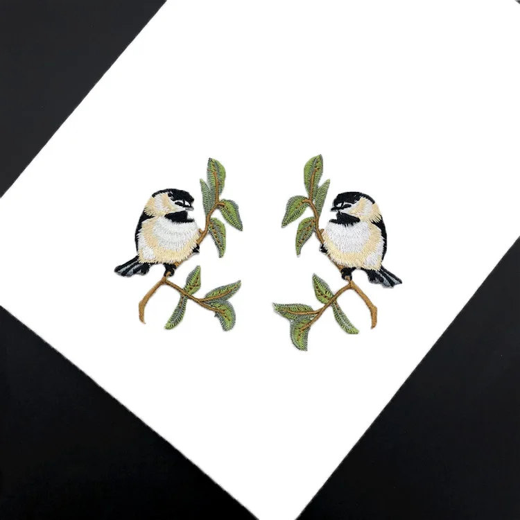 embroidery birds patches for clothing 1