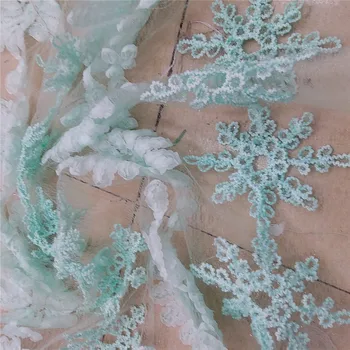 

light Green color african Lace Fabric 2017 High Quality chiffon lace french lace party or wedding dress