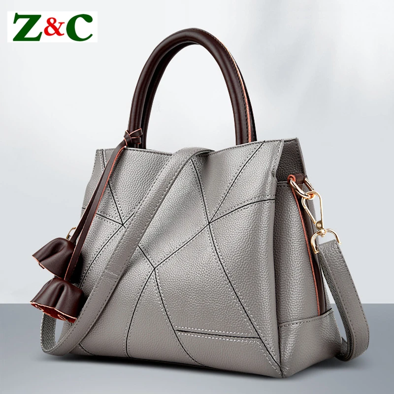 New Classic Women Tote Bag High Quality Leather Handbags Women