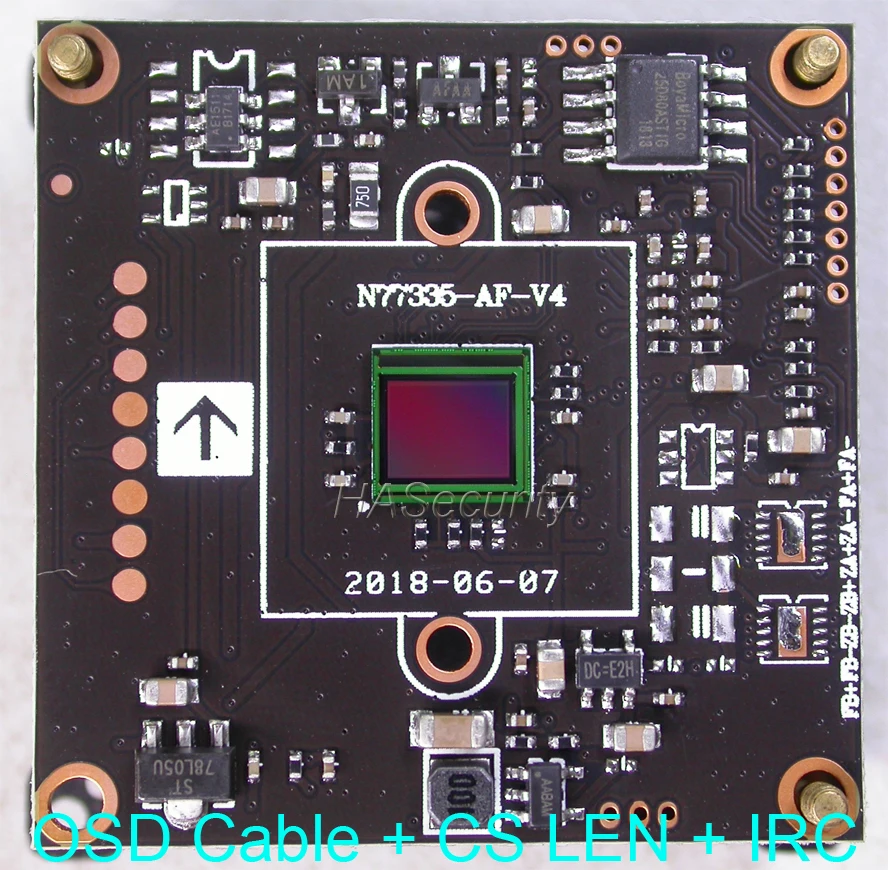 

AHD 5MP , 4MP 1/2.8 STARVIS IMX335 CMOS image sensor + NVP2477 CCTV camera module PCB board +OSD cable +CS LENs +IRC (UTC)