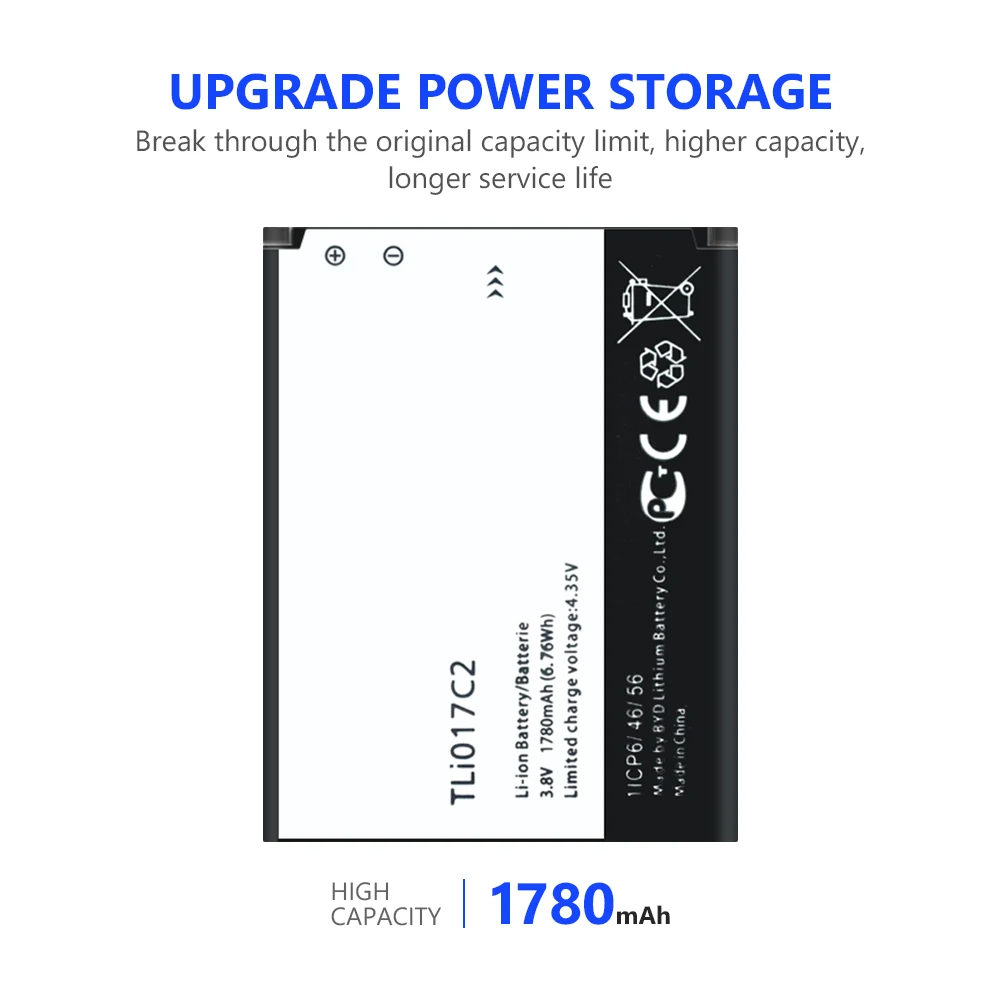 1780 мАч TLi017C2 литий полимерная батарея мобильного телефона для Alcatel One Touch PIXI 3 4 5