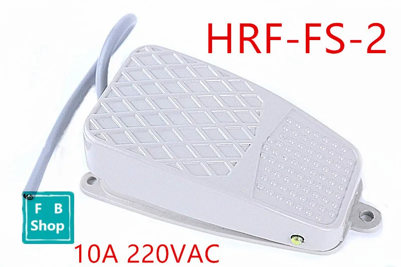 

1PCSHRF-FS-2 10A 220V light gray Metal Foot switch SPDT momentary antislip pedal switch Electric power switch treadle controller