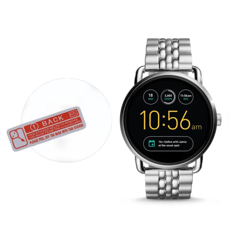 Vetro Temperato Pellicola Protettiva Ultra Clear Guardia Per Fossil Q Vagare Gen 2 Generazione Orologio Smartwatch Dello Schermo Della Copertura Della
