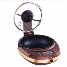 220V Многофункциональный электрическая кастрюля вок автоматический Стир-вок для жарки горшок антипригарный бытовой интеллигентая(ый) мульти Плита робот Пособия по кулинарии машина