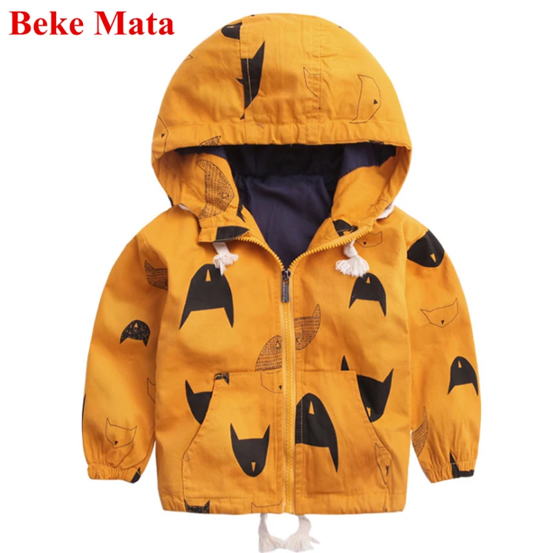 

Beke Mata Kids Jackets For Girls Autumn Winter 2017 Cartoon Girl Windbreaker Jacket Warm Toddler Boy Outerwear Children Jackets