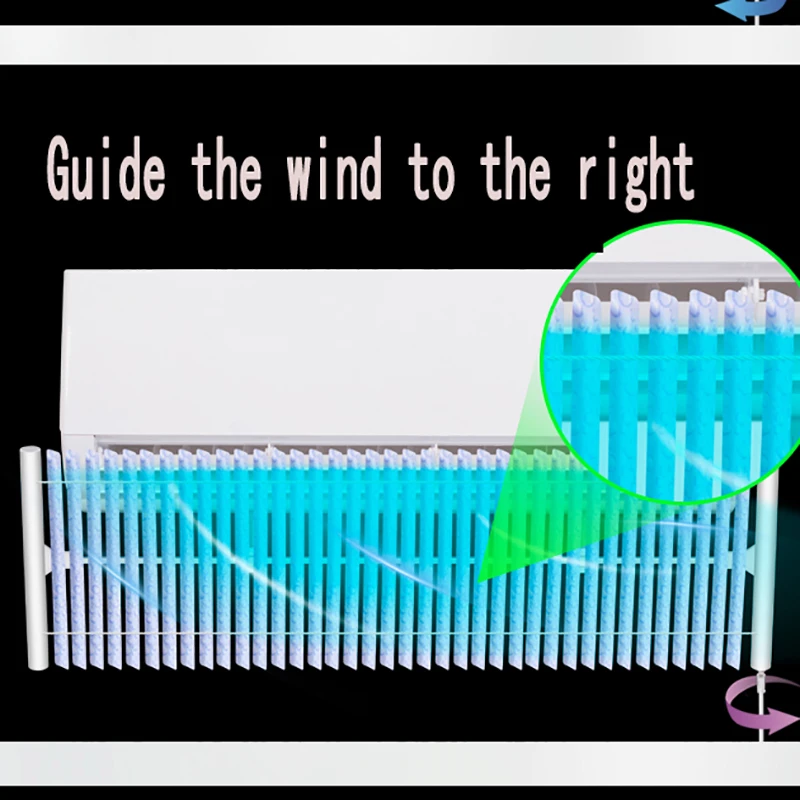 

Home Adjustable Air Conditioner Cover Windshield Baffle Shield Wind Guide Month Straight Anti-wind Shield Universal